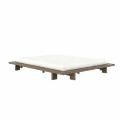 Lit Futon JAPAN En Pin Massif Foncé Style Japonais 9 Lit Futon JAPAN En Pin Massif Foncé Style Japonais -Doublures De Lit Soldes 2024 lit japan avec matelas fond blanc