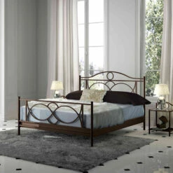 Lit En Métal Brun - LT4008