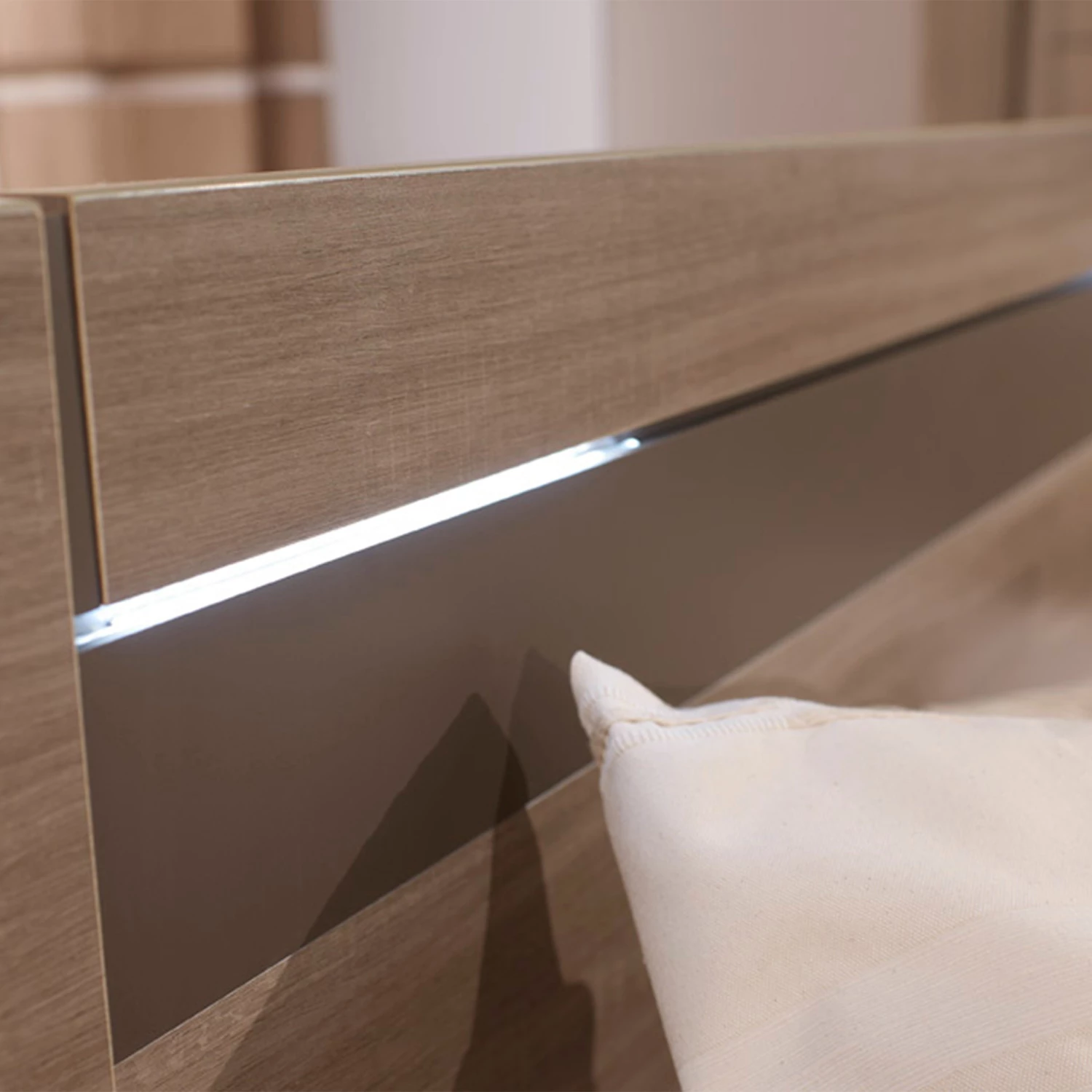 Lit Adulte Effet Chêne Fusain LT5002 4 Lit Adulte Effet Chêne Fusain LT5002 – Image 2