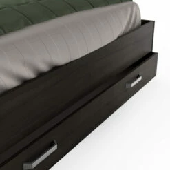 Lit En Bois Avec Tiroir Imitation Chêne Waterford - LT199 -Doublures De Lit Soldes 2024 lit richmond fond blanc 5