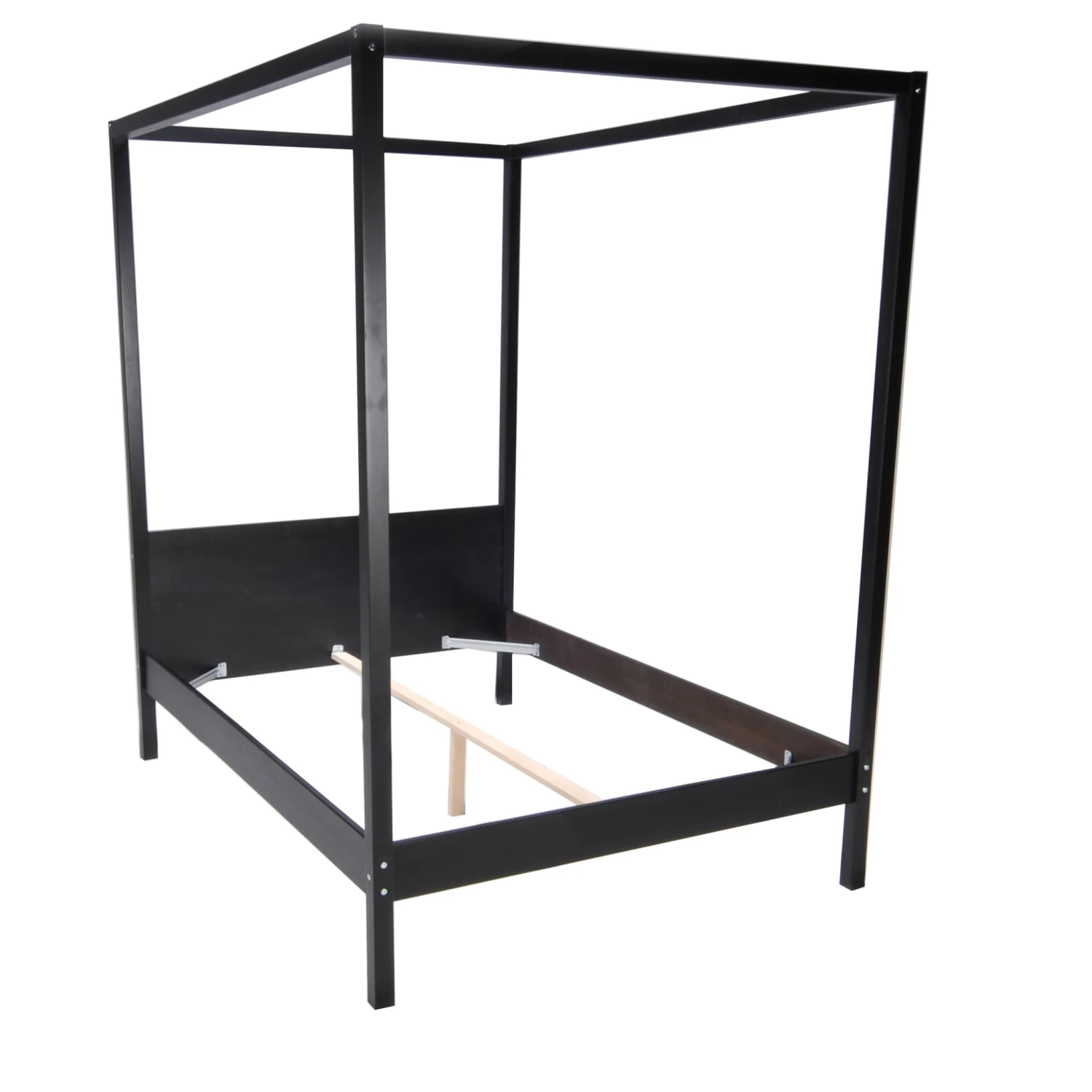 Lit à Baldaquin En Bois Noir - LT14032 5 Lit à Baldaquin En Bois Noir - LT14032 – Image 3