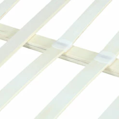 Lit En Bois Avec Tête De Lit Tissu Naturel - LT17020 -Doublures De Lit Soldes 2024 lit scandinave naturel 160x200 zoom lattes