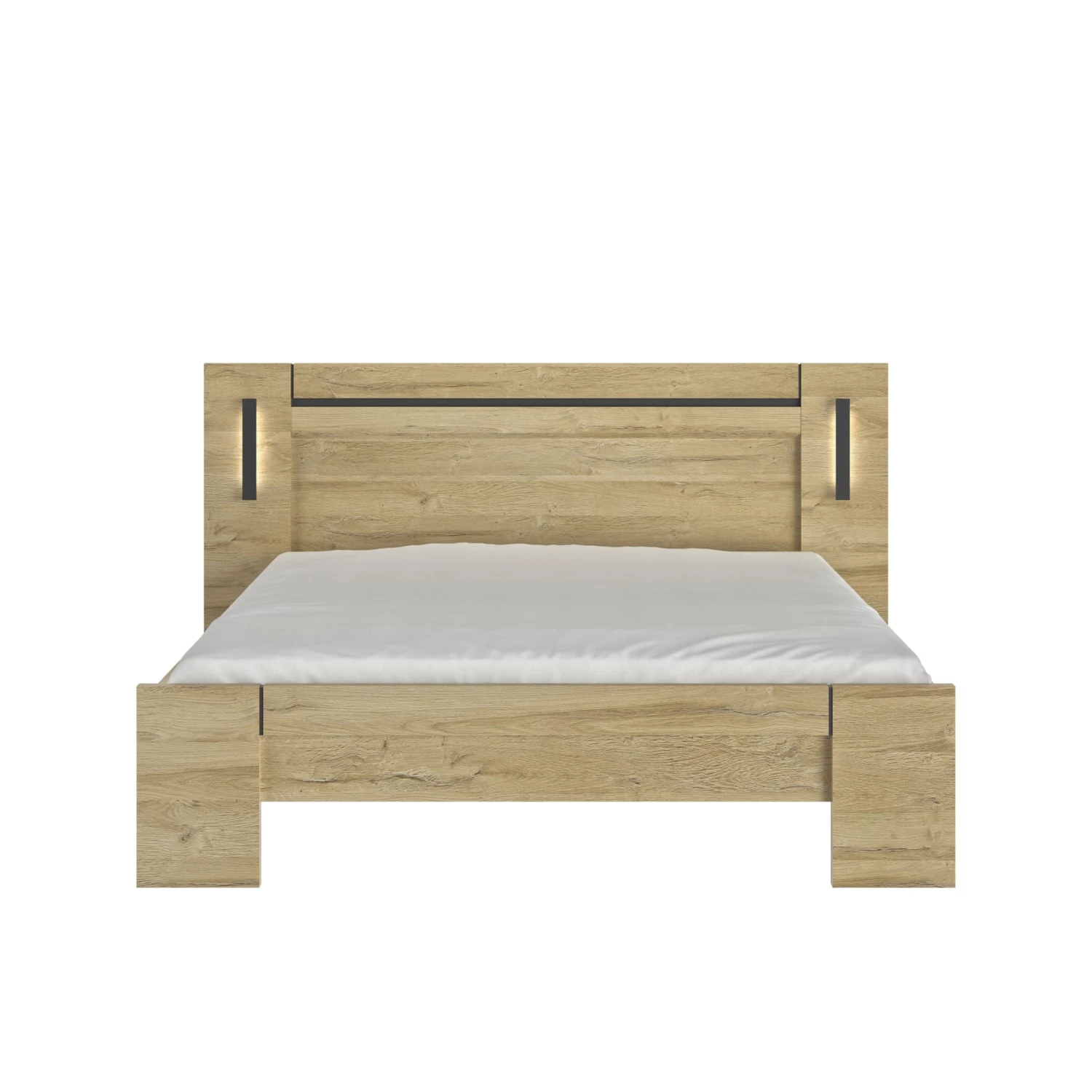 Lit En Bois Clair Avec Led Sensitive - LT5072 3 Lit En Bois Clair Avec Led Sensitive - LT5072