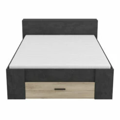 Lit En Bois Avec Tiroir Chêne Kronberg Et Sidewalk 140x190 - LT177 -Doublures De Lit Soldes 2024 lit tiroir 2 1