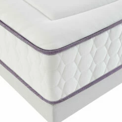 Matelas Merinos Ressorts Ensachés Et Mémoire De Forme Beauty Bed -Doublures De Lit Soldes 2024 mat beauty bed zoom angle fond blanc