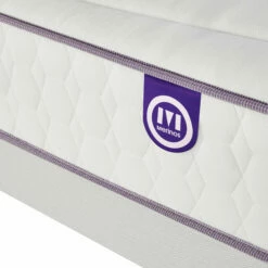 Matelas Merinos Ressorts Ensachés Et Mémoire De Forme Beauty Bed -Doublures De Lit Soldes 2024 mat beauty bed zoom ganse fond blanc