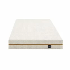 Ensemble Matelas Mousse Recyclée, Sommier, Pieds, Couette Et Oreiller Aube 400 - SOMEO -Doublures De Lit Soldes 2024 matelas aube400 90x face fond blanc 1