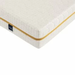 Ensemble Matelas Mousse Recyclée, Sommier, Pieds Et Tête De Lit Aube 400 - SOMEO -Doublures De Lit Soldes 2024 matelas aube400 zoom lateral fond blanc 2