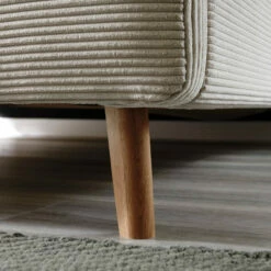 Lit Capitonné En Velours Avec Tête De Lit Lisse - LT8002 -Doublures De Lit Soldes 2024 mattis beige cotel zoom pied ambiance