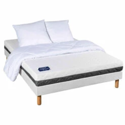 Matelas Mousse Haute Densité Tranquillité -Doublures De Lit Soldes 2024 pack matelas mousse tranquilite terre de nuit 140x190 fond blanc