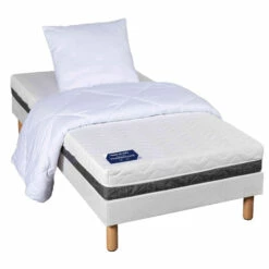 Matelas Mousse Haute Densité Tranquillité -Doublures De Lit Soldes 2024 pack matelas mousse tranquilite terre de nuit 90x190 fond blanc