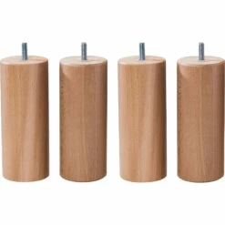 Ensemble Matelas Sommier, Ressorts Ensachés + 4cm Mousse Mémoire RV4 -Doublures De Lit Soldes 2024 pieds bois massif 15 cm 4