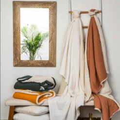 Plaid Double Gaze Sherpa 130x180 Cm -Doublures De Lit Soldes 2024 plaid double gaz sherpa ambiance