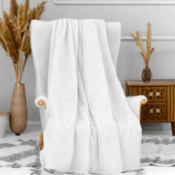 Plaid Cocooning 120x160 Cm -Doublures De Lit Soldes 2024 plaid soleildocre cocooning blanc ambiance