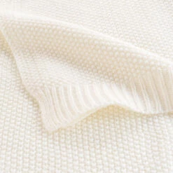 Plaid Tricotine 125x150 Cm -Doublures De Lit Soldes 2024 plaid tricotine naturel