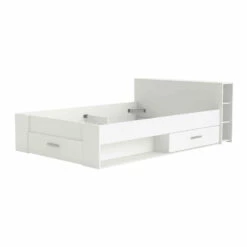 Lit En Bois Avec Tiroir Blanc Perle - LT177 -Doublures De Lit Soldes 2024 pocket 4