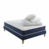 Ensemble Matelas Ressorts, Sommier, Pieds, Couette Et Oreiller Rêve 400 - SOMEO 2 Ensemble Matelas Ressorts, Sommier, Pieds, Couette Et Oreiller Rêve 400 - SOMEO -Doublures De Lit Soldes 2024 reve 400 mat som cou or 3 4 fond blanc