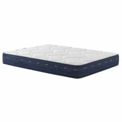 Ensemble Matelas Ressorts Et Mémoire De Forme, Sommier, Pieds, Tête De Lit, Couette Et Oreiller Rêve 500 - SOMEO -Doublures De Lit Soldes 2024 reve 500 3 4 droit fond blanc 380 34
