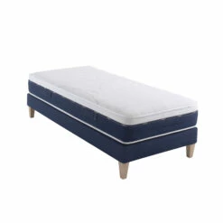Ensemble Matelas Ressorts Et Mémoire De Forme, Sommier Et Pieds Rêve 600 - SOMEO -Doublures De Lit Soldes 2024 reve 600 mat som 90x200 3 4 fond blanc 1