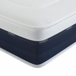 Ensemble Matelas Ressorts Et Mémoire De Forme, Sommier, Pieds, Couette Et Oreiller Rêve 600 - SOMEO -Doublures De Lit Soldes 2024 reve 600 zoom ganse zip fond blanc 44