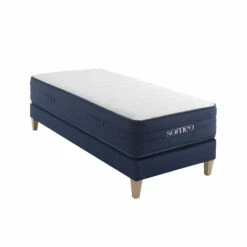 Ensemble Matelas Ressorts, Latex Et Mémoire De Forme, Sommier Et Pieds Rêve 700 - SOMEO -Doublures De Lit Soldes 2024 reve 700 mat som 90x200 3 4 fond blanc
