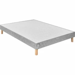 Ensemble Matelas Sommier, Ressorts Ensachés + 6cm Mousse Mémoire RV6 -Doublures De Lit Soldes 2024 sommier d co gris universel 15cm pieds inclus 140x190 fond blanc 5