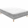 Ensemble Matelas Sommier, Mémoire De Forme 24cm MM5 -Doublures De Lit Soldes 2024 sommier d co gris universel 15cm pieds inclus presente avec matelas 1