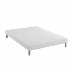 Ensemble Matelas Ressorts Et Mémoire De Forme, Sommier Constellation Et Pieds Rêve 600 - SOMEO -Doublures De Lit Soldes 2024 sommier rio grande 15cm 140x 3 4 fond blanc