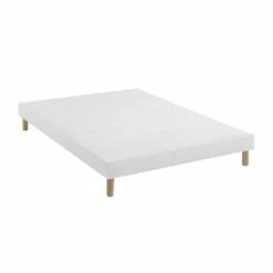 Ensemble Matelas Mémoire De Forme, Sommier Lune Et Pieds Songe 500 - SOMEO -Doublures De Lit Soldes 2024 sommier tapissier niagara 140x 3 4 fond blanc 28