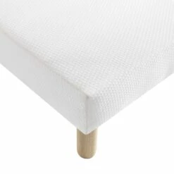 Ensemble Matelas Ressorts Et Mémoire De Forme, Sommier Lune Et Pieds Rêve 500 - SOMEO -Doublures De Lit Soldes 2024 sommier tapissier niagara zoom pied fond blanc 23
