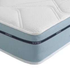 Ensemble Matelas Mémoire De Forme, Sommier Lune Et Pieds Songe 500 - SOMEO -Doublures De Lit Soldes 2024 songe 500 zoom ganse zip fond blanc 58