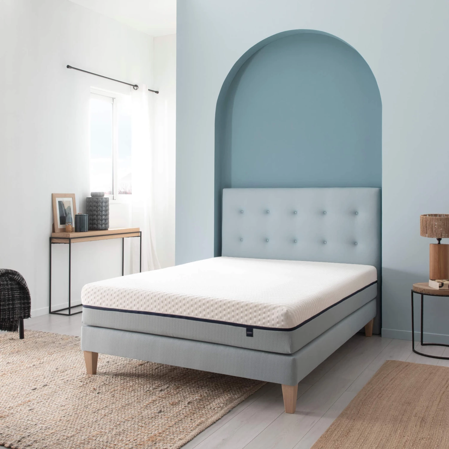 Ensemble Matelas Mémoire De Forme, Sommier, Pieds Et Tête De Lit Songe 600 - SOMEO 12 Ensemble Matelas Mémoire De Forme, Sommier, Pieds Et Tête De Lit Songe 600 - SOMEO – Image 10