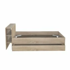 Lit 2 Tiroirs Avec Tête De Lit étagères En Bois 140x190 - LT14018 -Doublures De Lit Soldes 2024 w15web144216che031 3 fond blanc 1