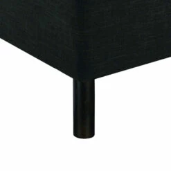 Ensemble Boxspring Surmatelas + Matelas + Sommier + Tête De Lit + Pieds Gris Chiné Epeda ENCHANTEUR -Doublures De Lit Soldes 2024 zoom pied gris chine fond blanc 1